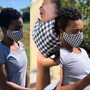 Black/white Checkered Mask